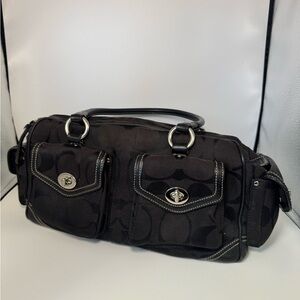 Coach Signature Black Satchel – Style No. NK05J-6282